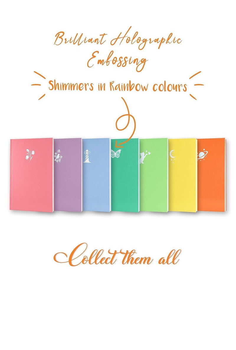 MENORAH Paper -Artists Sketchbook-140 Gsm -(58 Sheets /116 Pages)-A5 - Stylish Art Journal Girls-(Size -21.0Cm X 14.8Cm) Handmade-Cassata Sketch Book(Sea Blue - Lighthouse)-Portrait, Watercolor - Image 3