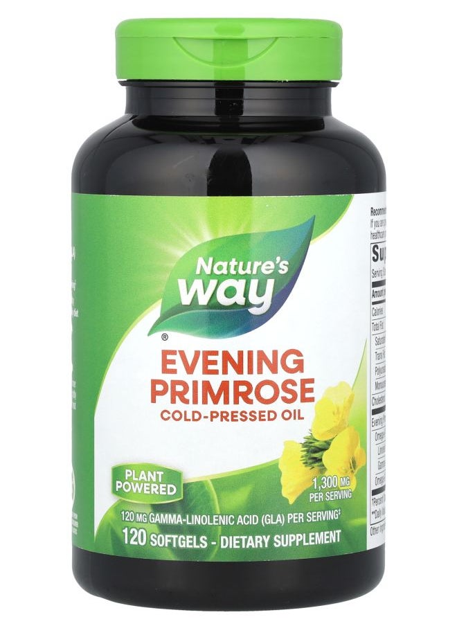 Nature's Evening Primrose Cold-Pressed Oil 1300 mg 120 Softgels 