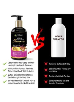 MAXBELLA Curd With Keratin Protein Hair Shampoo 300Mlkeratin Hair Conditioner 300Ml & Red Onion Hair Oil 200Ml No Paraben & Mineral Oilfor Men And Women Combo (3 Items In The Set)  - Image 3
