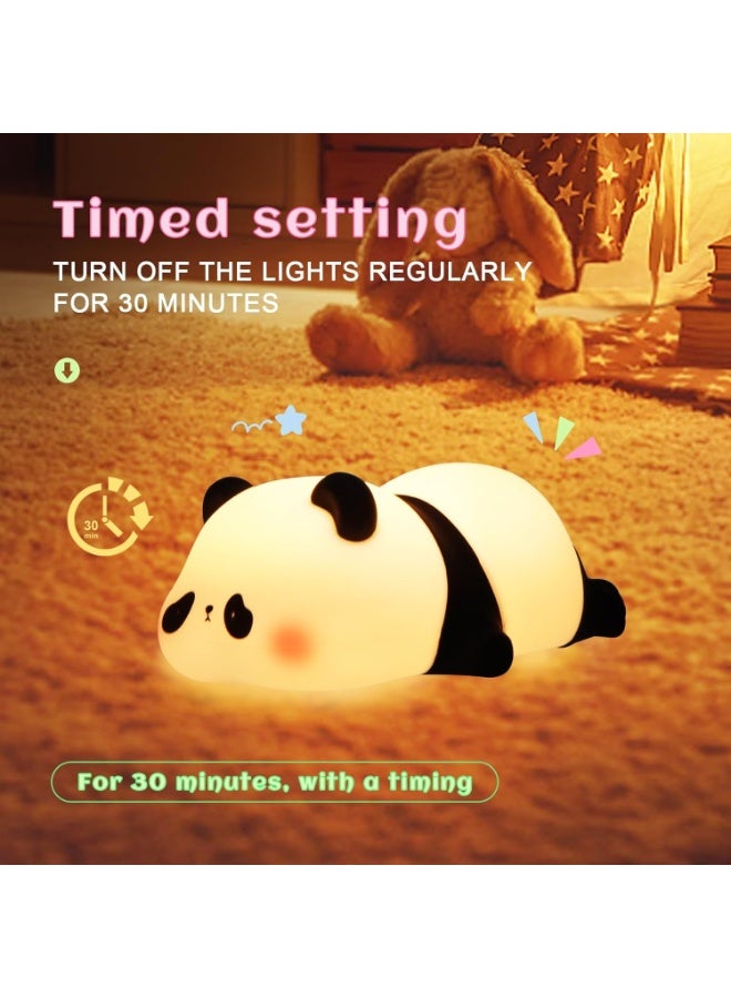 LED Night Lights for Kids, Panda Gifts, LED Lights for Room, Baby Night Lights for Nursery, Timer Auto Shutoff,Touch lamp, Battery Operated Night Lights, for Bedrooms, Living Room - Image 3