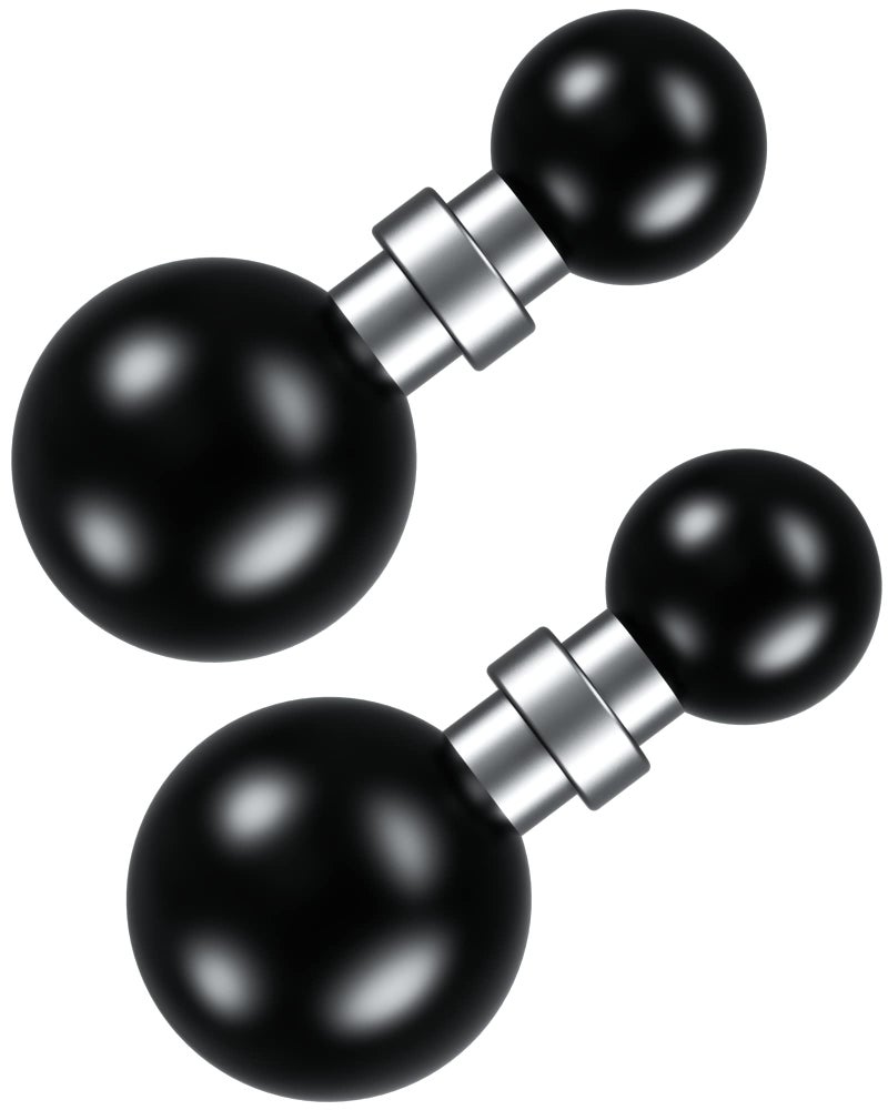 BRCOVAN براكوفان 2 حزمة، محول كرة 1'' إلى 17 مم، متوافق مع ذراع المقبض المزدوج بحجم RAM Mounts، نمط تركيب كرة دوارة 17 مم، حامل جهاز - Image 1