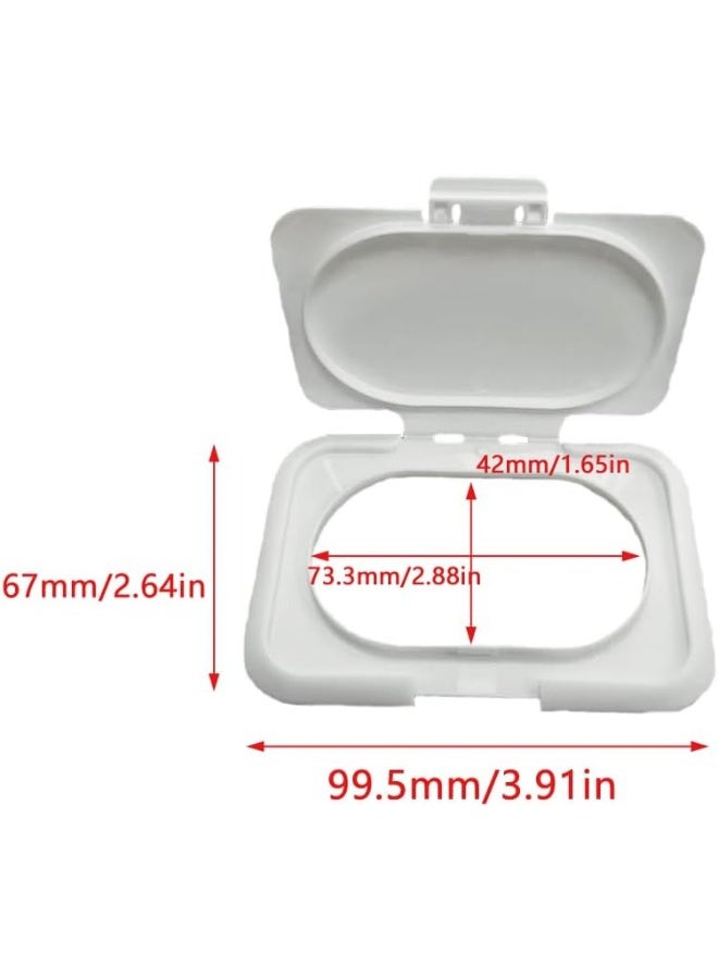 UtySty 5 Pack Baby Wipes Flip Lid Reusable Adhesive Sticky Dispenser Cover Non-Drying Cap for Child Water Wipe Packs Bag Package Portable Pouch Travel Wet Tissues Paper Towel Holder Container - Image 2