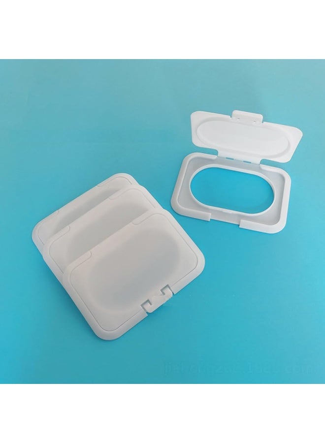 UtySty 5 Pack Baby Wipes Flip Lid Reusable Adhesive Sticky Dispenser Cover Non-Drying Cap for Child Water Wipe Packs Bag Package Portable Pouch Travel Wet Tissues Paper Towel Holder Container - Image 4