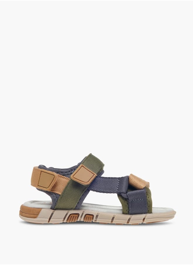 LBL by Shoexpress - Boys Colourblock Sandals With Hook And Loop Closure - Image 1