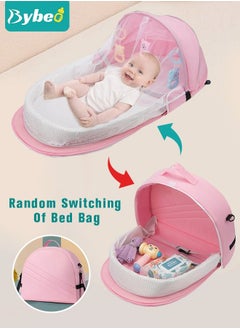 Bybeo Baby Travel Portable Mobile Crib Foldable Newborn Multi-function Folding Bed With Toys Multipurpose Mummy Diaper Bag  - Image 2