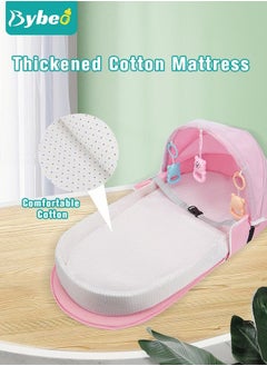 Bybeo Baby Travel Portable Mobile Crib Foldable Newborn Multi-function Folding Bed With Toys Multipurpose Mummy Diaper Bag  - Image 3