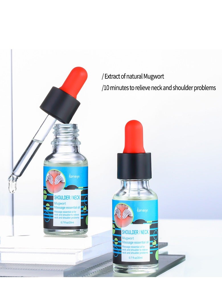 Loquat 20ml Natural Extract Herbal Massage Oil for Shoulder Neck Pain Sore Relief Soothing Warming Relaxing Joints Muscles with Mugwort Oil - Image 5