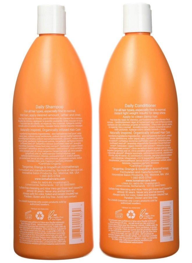 Loma Daily Shampoo And Daily Conditioner Duo Pack 33 Ounce Liter - Image 3