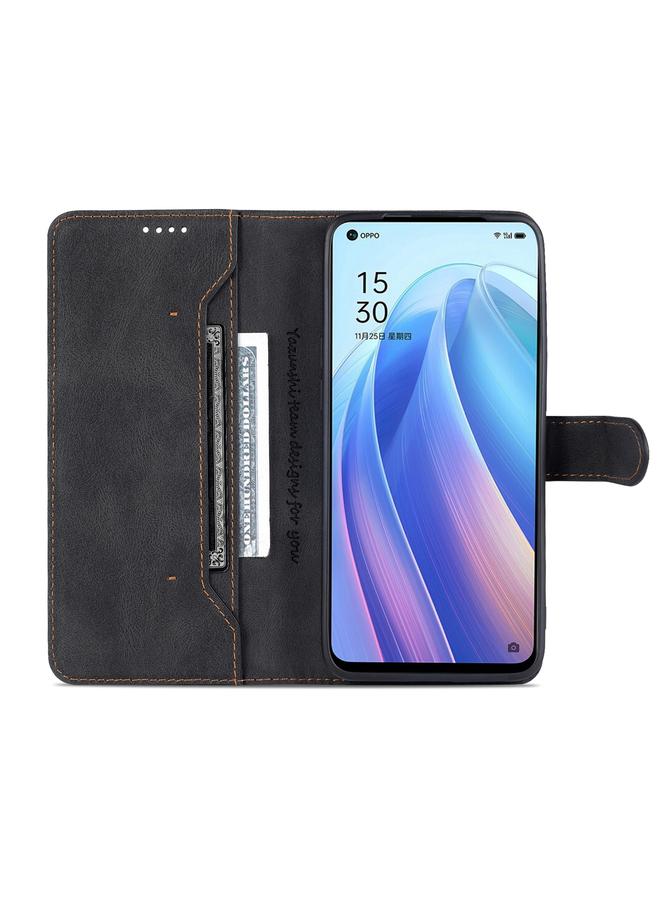 erorex Case For OPPO Reno7 5G Dream II Skin Feel Horizontal Flip Leather Case - Image 4