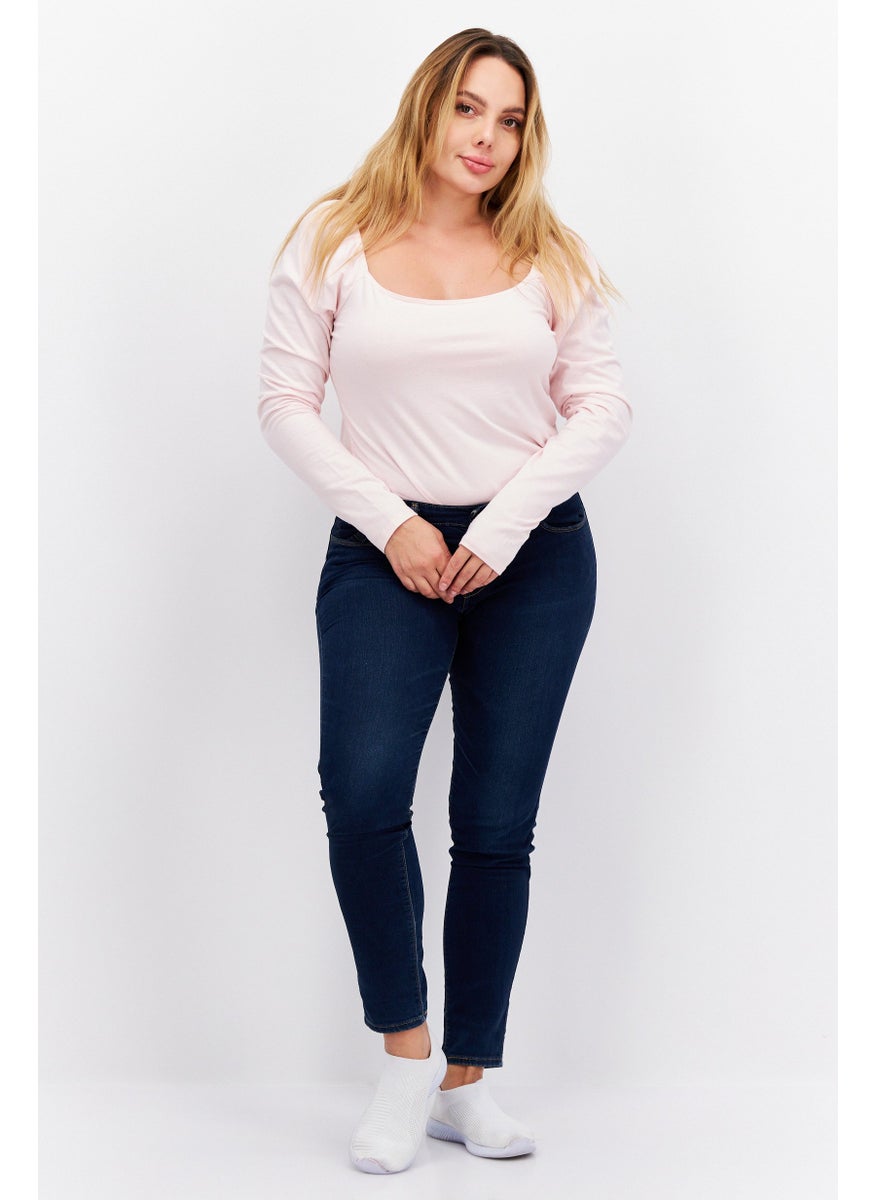 Levi's Women Solid Long Sleeves Bodysuit, Pink  - Image 4