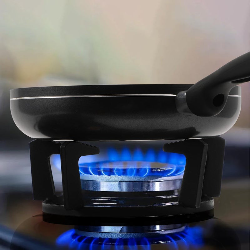 OSALADI Wok Stand Wok Support Ring Cast Iron Gas Stove Rack with Five- foot for Home Kitchen Gas Stove Cooktop Accessories (Black) Burner Covers - Image 4