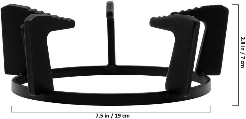 OSALADI Wok Stand Wok Support Ring Cast Iron Gas Stove Rack with Five- foot for Home Kitchen Gas Stove Cooktop Accessories (Black) Burner Covers - Image 2