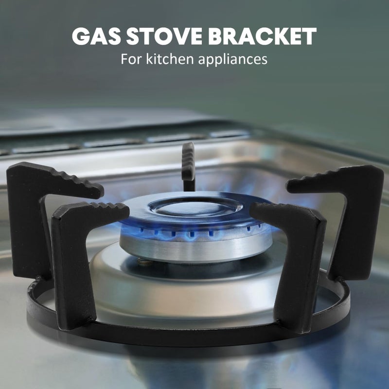 OSALADI Wok Stand Wok Support Ring Cast Iron Gas Stove Rack with Five- foot for Home Kitchen Gas Stove Cooktop Accessories (Black) Burner Covers - Image 3