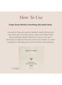 Crepe Erase Chest Wrinkle Pad | Reusable Anti Aging Skin Firming Tightening & Moisturizing Patch Overnight Wrinkle Remover Treatment Reusable Up To 30 Times  - Image 3