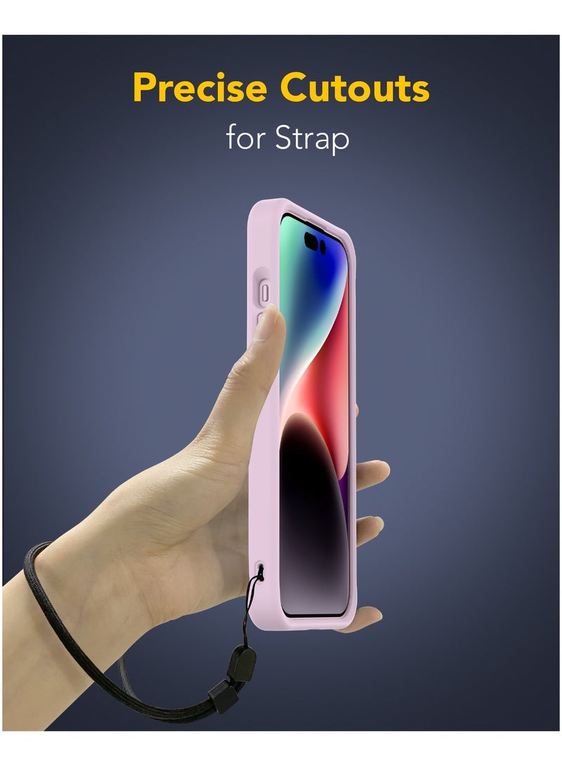 Remson Mag-X Magnetic Hybrid Protective Silicone Case  Compatible for iPhone 15 6.1 inches - Pink - Image 2