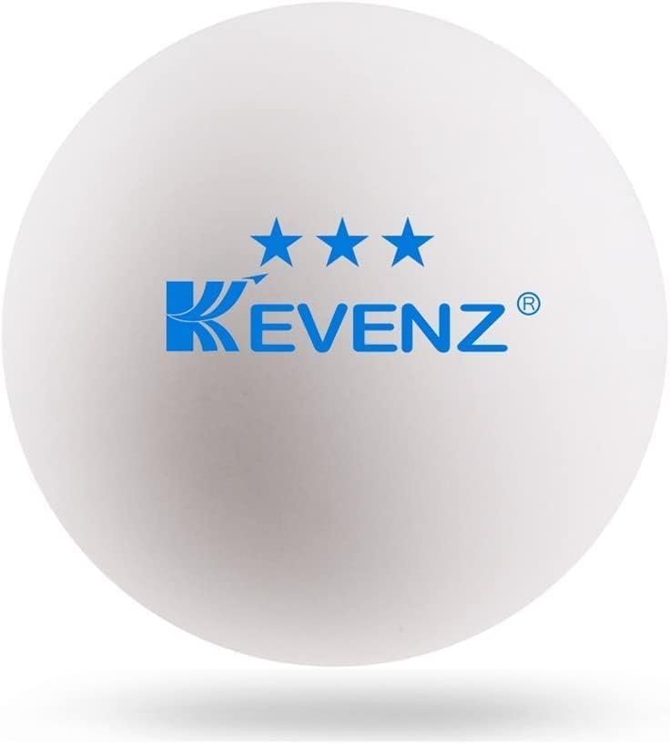 KEVENZ 3 Star Ping Pong Balls, 40+mm Advanced Table Tennis Balls, Bulk Outdoor and Indoor Ping-Pong Balls for Training, Competition and More, White - Image 2