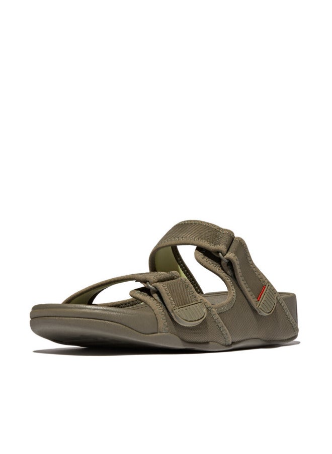 FitFlop 049-806 Fitflop Mens Sandals Gogh Moc Mens Adjustible Slide GT3-B74 Olive  - Image 4