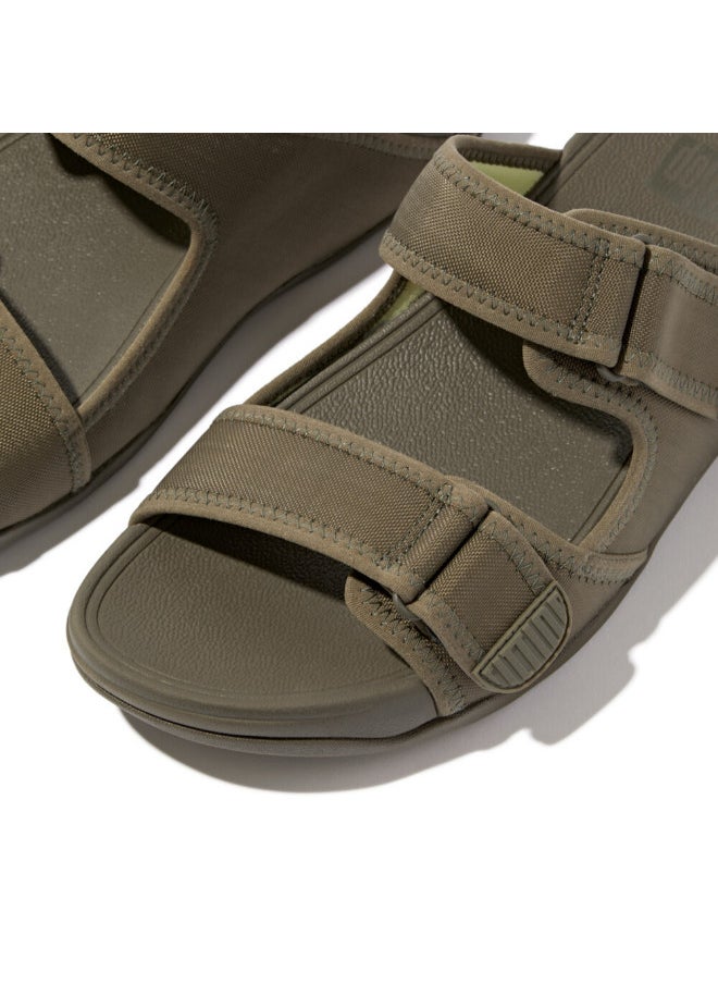 FitFlop 049-806 Fitflop Mens Sandals Gogh Moc Mens Adjustible Slide GT3-B74 Olive  - Image 3