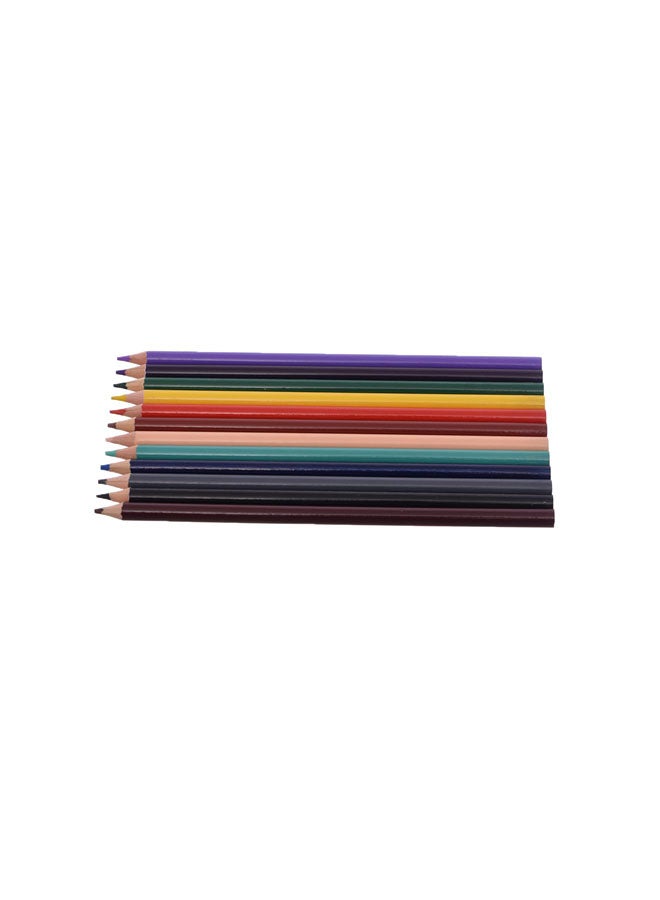 Yalong HM-1_HM-81411 Set Of 12 Pieces Of Wooden Pencil Colours With Durable Material, Suitable For School And Home