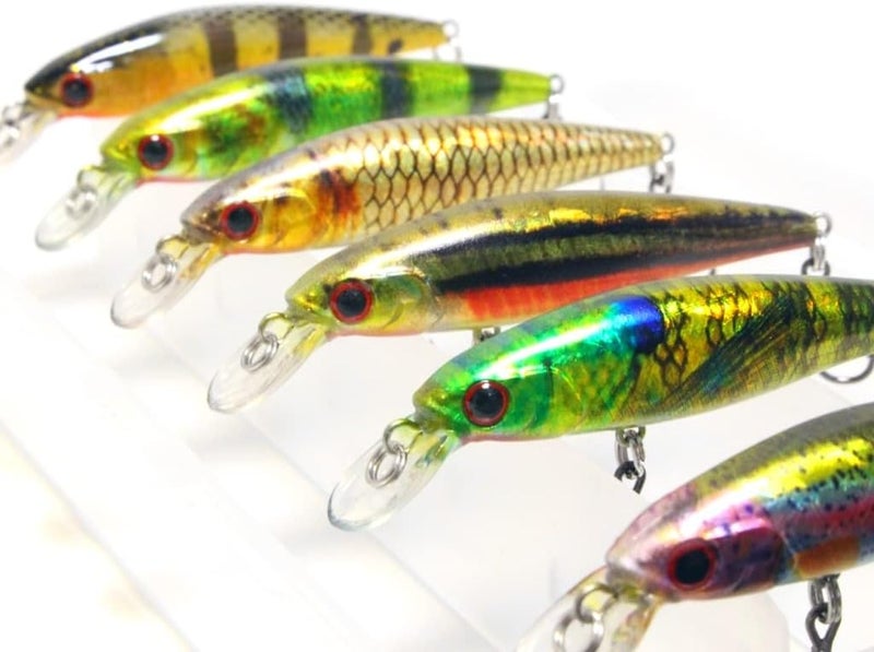 wLure Minnow Crankbait for Bass Fishing Bass Lure Jerkbait Fishing Lures and Tackle Box - Image 1
