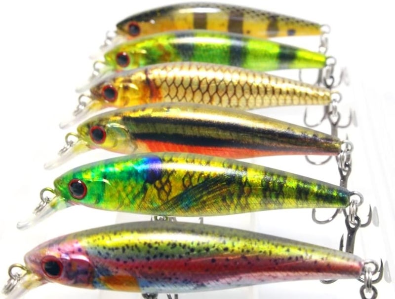 wLure Minnow Crankbait for Bass Fishing Bass Lure Jerkbait Fishing Lures and Tackle Box - Image 2