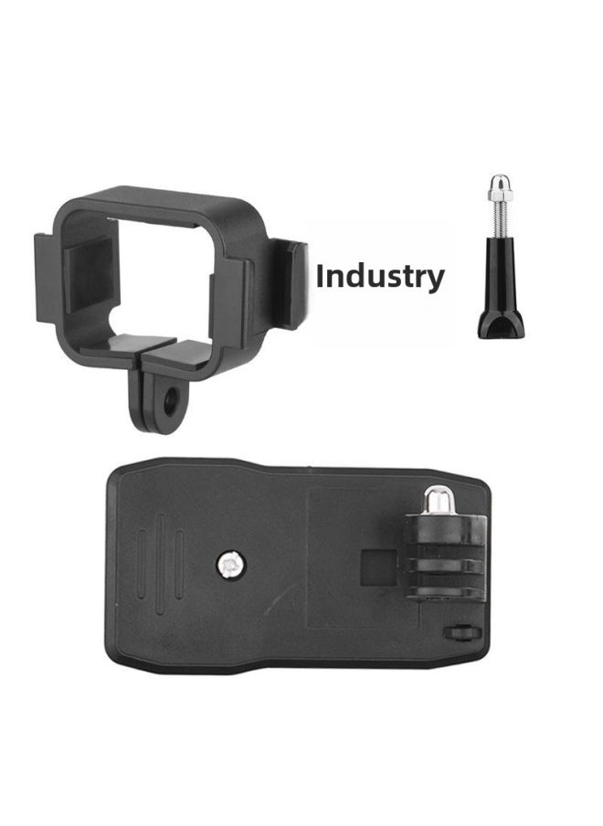 Generic BRDRC Applicable To Dajiang OSMO POCKET 3 Protective Frame Double Cold Shoe Adapter Clip Expansion Base Accessories-Color:Double Cold Boots Adapter Frame + Backpack Clip (2-piece Set)  - Image 1