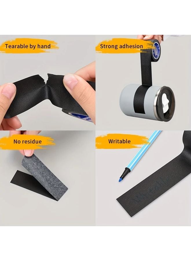 10 Meter Black Masking Tape 393.7inch X 15mm Paintable Paper Tape For Painting Edges And Ceiling - Image 4