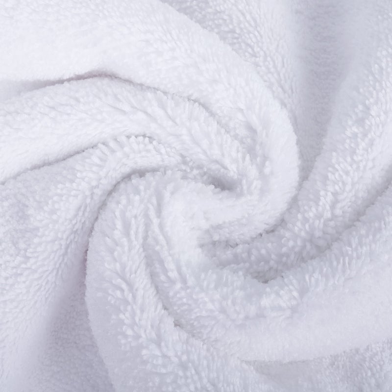 POLYTE Quick Dry Lint Free Microfiber Hand Towel  16 x 30 in  Set of 4 (White) - Image 3