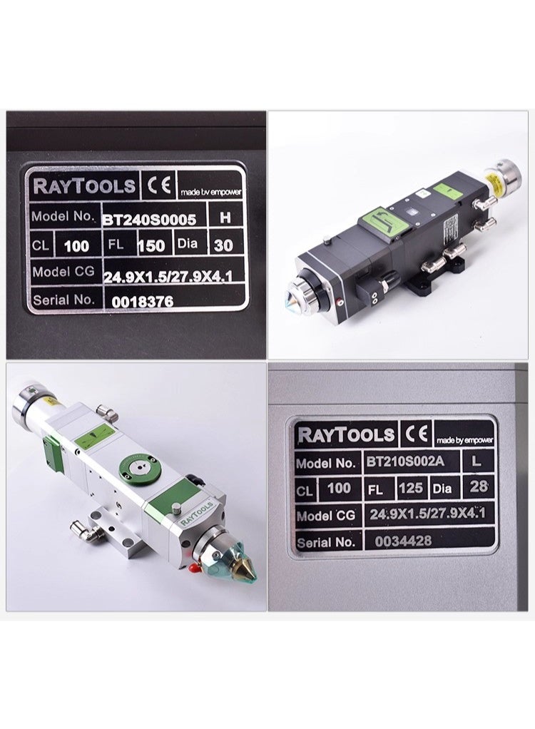 رأس القطع بالليزر Raytools BS12K بقوة 12000 واط مع وظيفة التركيز التلقائي لقطع الألواح السميكة. - Image 2