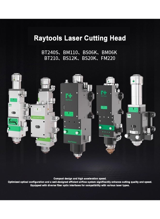 رأس القطع بالليزر Raytools BS12K بقوة 12000 واط مع وظيفة التركيز التلقائي لقطع الألواح السميكة. - Image 5