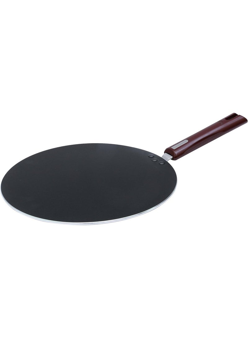 NIRLEP by Bajaj Aluminium Electricals Select J Class 32 Cm Non Stick Flat Tawa, 5 mm- Maroon - Image 1