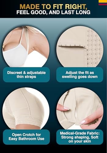 Sonryse Stage 2 Faja Shapewear for Women | Tummy Tuck Compression Garment & Post Surgery Compression Garment | Fajas Colombianas Moldeadoras Beige M - Image 3