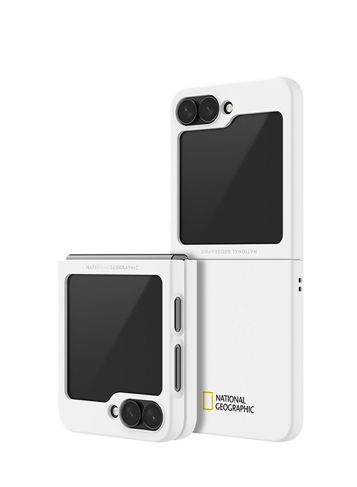 National Geographic Slim Fit Case V3 Galaxy Z Flip 6 Small Logo - White - Image 2