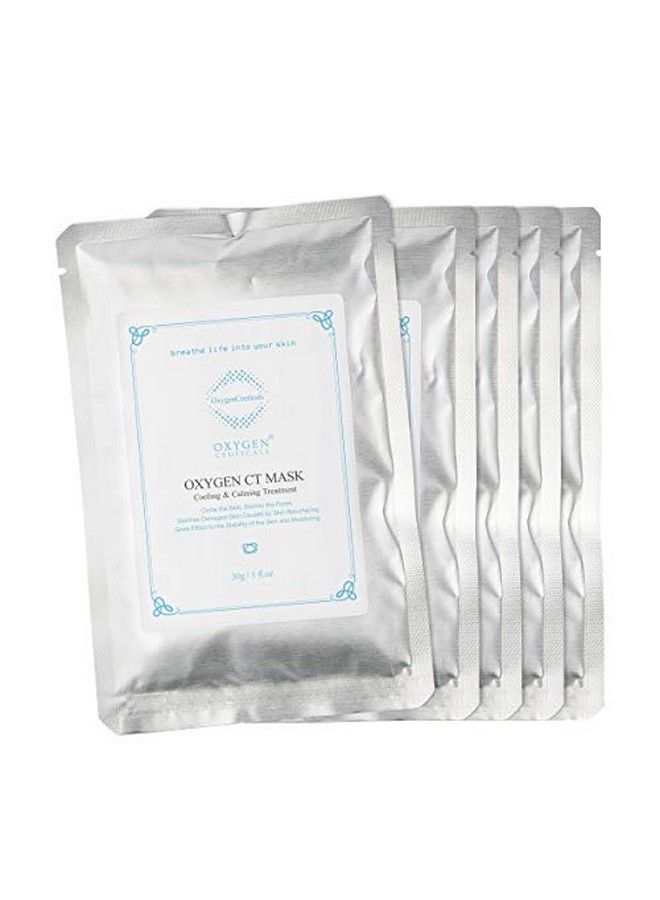OxygenCeuticals Premuim Ct Mask For Face Facial Peel Off Algae Mask Menthol Cooling & Calming Skin Treatment By 30G/1Oz (5 Packs) - Image 2