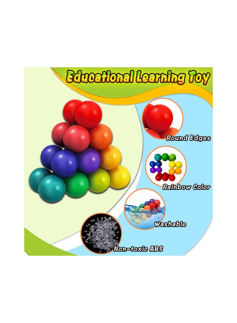 Pop Bubble Fidget Sensory Fidget Toys Autism Puzzle Ball Toddler Toys Autistic Twist Figit ADHD Fidgits Desk Toys Traveling Toys Educational Learning Toys Montessori Desk Toys for Girls Boy - Image 3