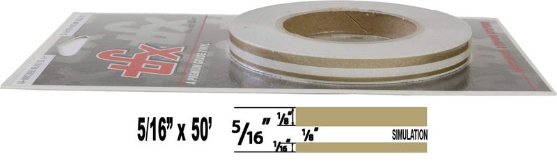 Universal TFX 00053098 - Auto Customizing Dual Pinstripe - 5/16" x 50' (1/8” Stripe, 1/8" Gap, Then 1/16” Stripe) - 098-Autumn Gold Metallic - Image 2