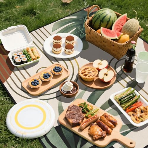 QXWREL Extra Large Picnic Outdoor Blanket Waterproof and Sandproof Picnic Mat for Beach Foldable Camping Accessories for Grass Lawn Park - Image 3