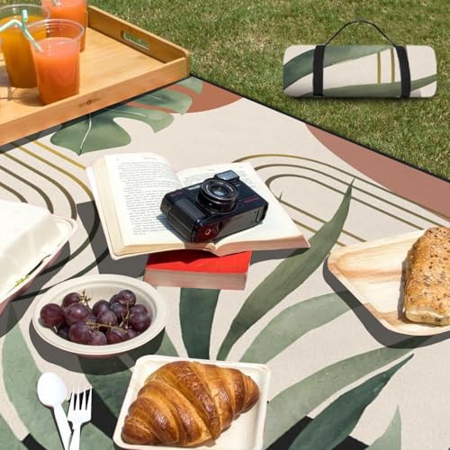 QXWREL Extra Large Picnic Outdoor Blanket Waterproof and Sandproof Picnic Mat for Beach Foldable Camping Accessories for Grass Lawn Park - Image 2