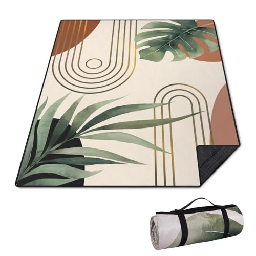QXWREL Extra Large Picnic Outdoor Blanket Waterproof and Sandproof Picnic Mat for Beach Foldable Camping Accessories for Grass Lawn Park - Image 1