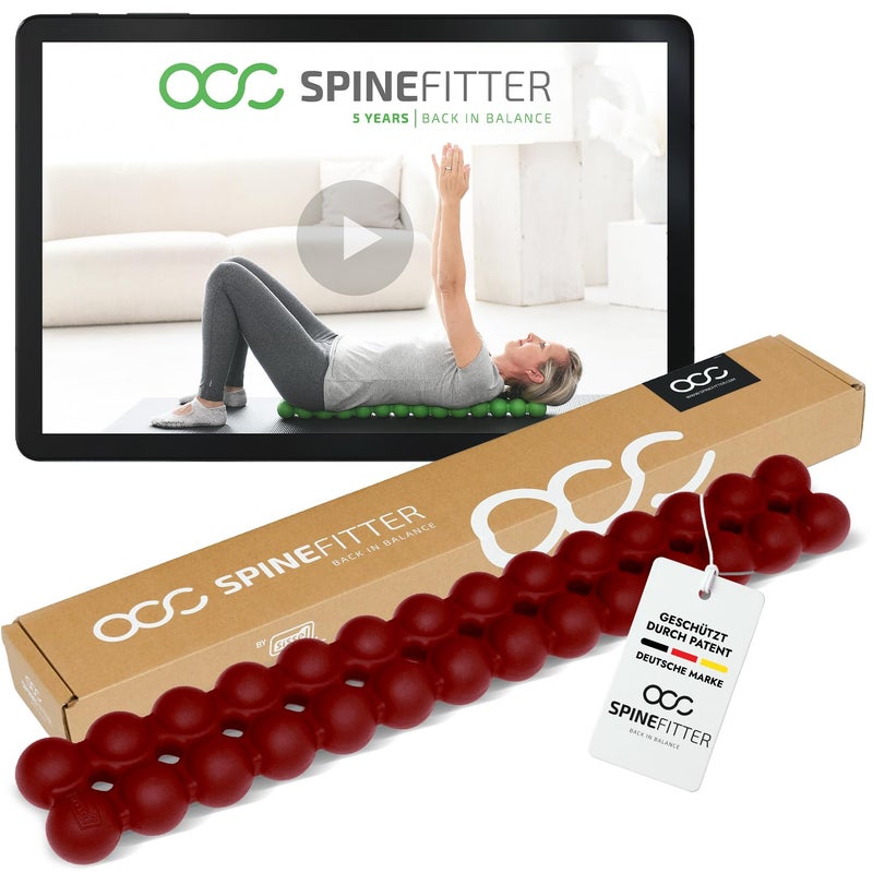 SISSEL SPINEFITTER by SISSEL Purple Red Massage Device for Back Balance Back Trainer Relieves Tension Blockages Ideal for Pilates and Yoga for Relaxation of the Spine for Home Professional - Image 2