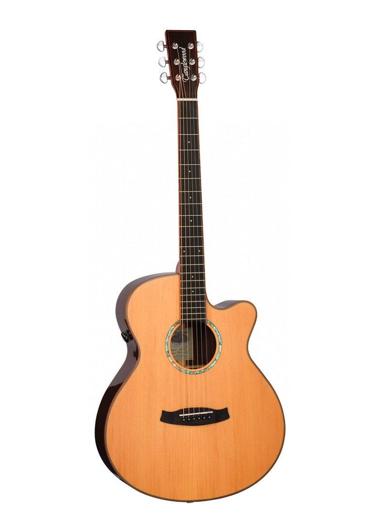 Tanglewood TRS4CE Electro-Acoustic Guitar – Super Folk Cutaway with Solid Cedar Top - Image 1