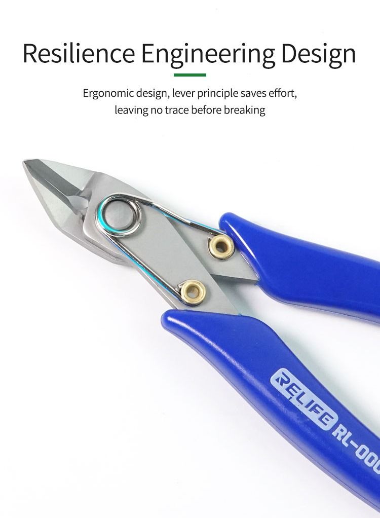 RELIFE Electrical Cutting Pliers Jewelry Wire Cable Cutter Side Snips Flush Pliers Tool - Image 5