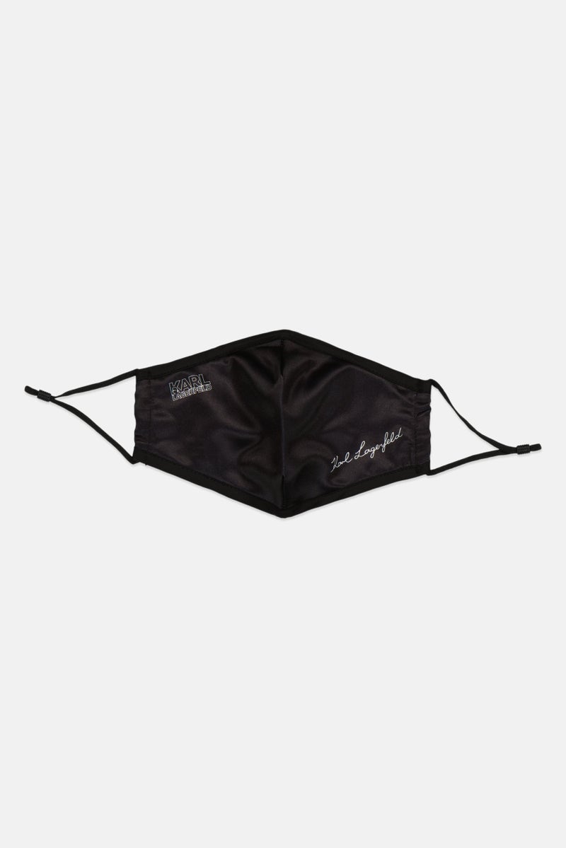 Karl Lagerfeld Women Brand Logo Face Mask, Black - Image 1