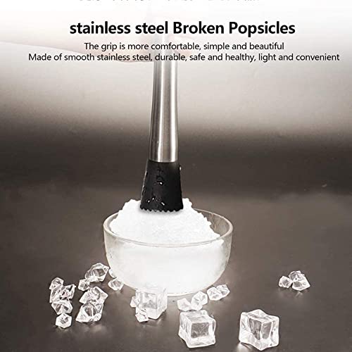 TASKHOUSE Cocktail Muddler Stainless Steel Masher Fruit Mixer & Ice Crusher Bar for Mojito, Mint & Fruit Drinks (1 Piece) - Image 2