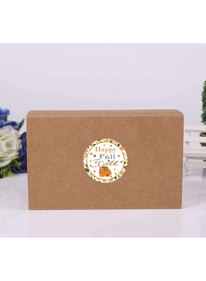 reMarkable Happy Fall Y'all Stickers, 2 Inch Pumpkin Autumn Floral Thank You Labels, Thanksgiving Stickers for Party Favors Envelope Seals & Goodie Bags - Image 5