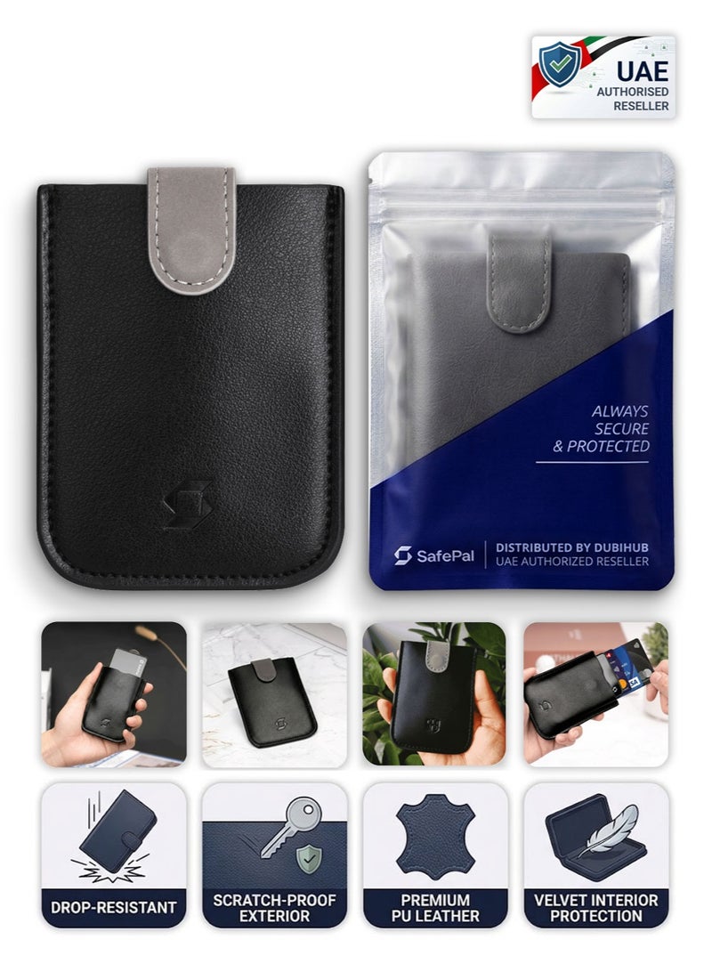 سیف بال غطاء جلدي لمحفظة أجهزة العملات الرقمية سيف بال (SafePal Leather Case) | متوافق مع S1, S1 Pro, X1, Cypher | موزع معتمد في الإمارات، جلد PU فاخر، مقاوم للسقوط، إغلاق مغناطيسي - Image 1
