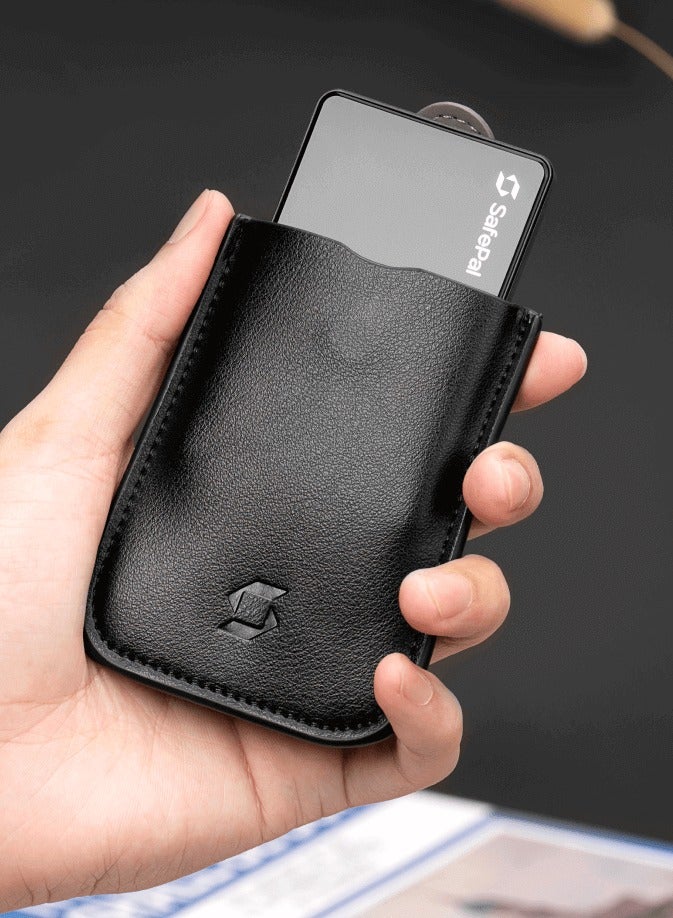سیف بال غطاء جلدي لمحفظة أجهزة العملات الرقمية سيف بال (SafePal Leather Case) | متوافق مع S1, S1 Pro, X1, Cypher | موزع معتمد في الإمارات، جلد PU فاخر، مقاوم للسقوط، إغلاق مغناطيسي - Image 2