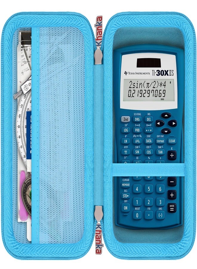 khanka Carrying Case for Texas Instruments TI-30Xa / TI BA II Plus/TI-30XIIS /TI-30XS MultiView/TI-36X Pro Engineering Scientific Calculator, Case Only (Blue) - Image 1