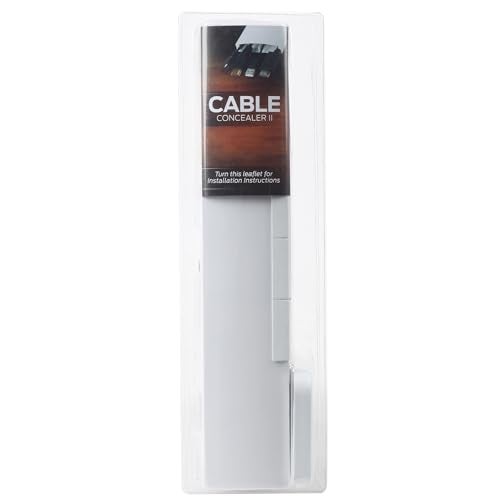 SimpleCord Set of Five 16-Inch Cord Covers - 80-Inch Total On-Wall Cable Management Kit for Wall-Mounted TV or Computer Cables by Simple Cord (White) - Image 5