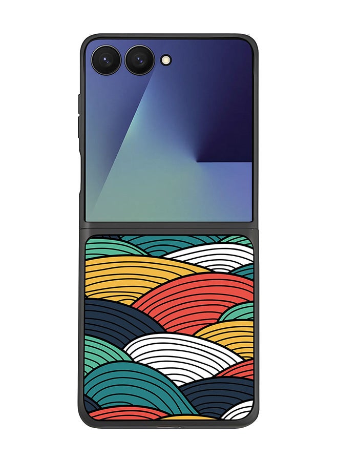 Stylizedd For Samsung Galaxy Z Flip7 Case,Slim fit Camera Protection, Shockproof Thin Phone cover  - Woven Colors